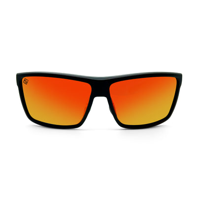 Polarized OUT OF OFFICE sunglasses - OrangeRed