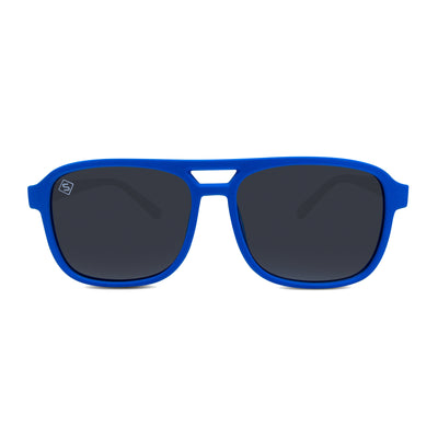 SATURDAZE Optics polarized kids blue frame sunglasses - COOL KID ON THE BLOCK