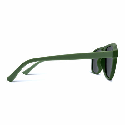 SATURDAZE Optics polarized kids green frame sunglasses - COOL KID ON THE BLOCK