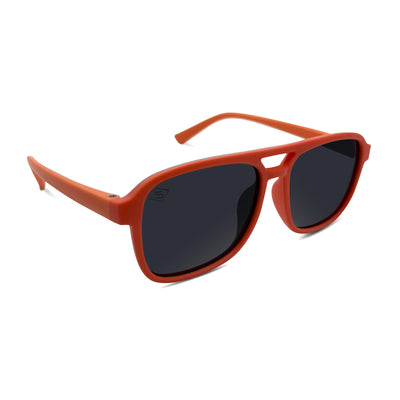 SATURDAZE Optics polarized kids orange frame sunglasses - COOL KID ON THE BLOCK